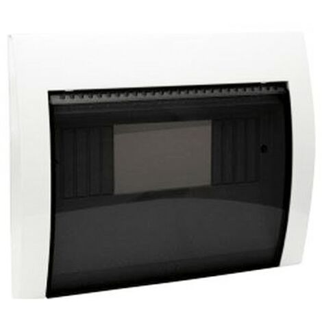 Coperchio Ave 8 moduli con portello fumè colore bianco 53T08BG
