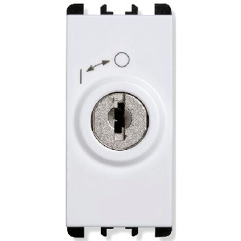 Interruttore a chiave Urmet Simon Nea 2P con chiavi bianco 10142.B