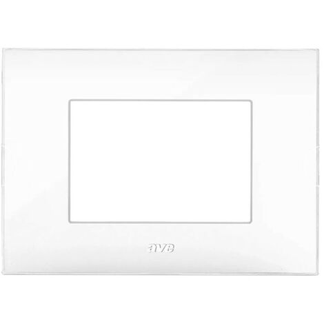 Placca Ave YOUNG44 colore bianca 3 moduli 44PJ03B