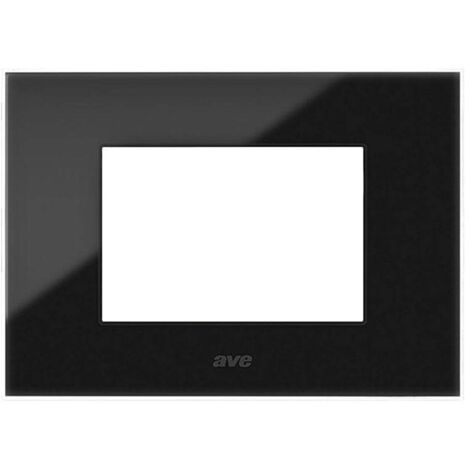 Placca Ave YOUNG44 colore nero assoluto 4 posti 44PJ04NAL
