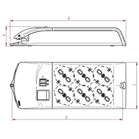 Multipresa scarpetta Fanton con prese 3+3 bipolari schuko e USB 410350