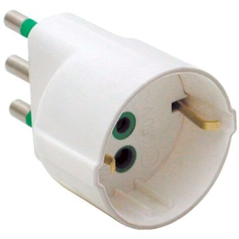 Adattatore presa spina schuko attacco grosso 16a 16 ah prese corrente elettrica