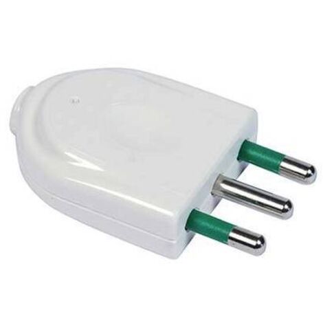 Spina italiana dritta Fanton 2P+T 16A modello Easy Bianco 82520-E