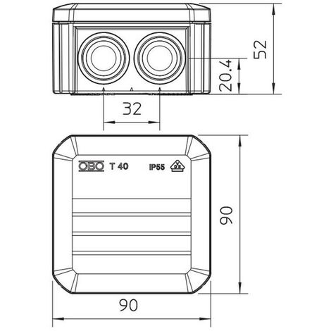 Scatola di derivazione Obo T350 da esterno IP66 285x201x120 mm