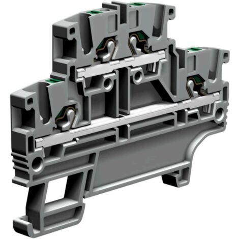 Morsetto Cabur a due piani, molla push-in e 2.2 mm EFD200GR