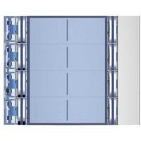 BTICINO 352181 - Frontale 8 pulsanti su colonna doppia finitura Allmetal