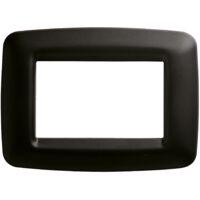 Placca Gewiss Playbus Young 3 moduli nero satinato GW32303