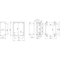 QUADRO ELETTRICO STAGNO IP65 54M POLIEST.PORTA CIECA 405X500X200 GEWISS  GW46003