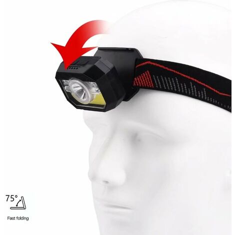 USB wiederaufladbare LED Stirnlampe Stirnlampe für Kinder, superhelle Mini  wasserdichte Stirnlampe, rotes Licht zum Joggen, Laufen