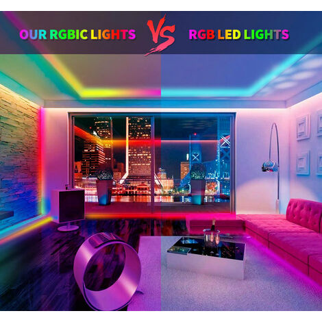 10M LED-Streifen, 180 LEDs Smart Strip LED-Raum 5050 RGB SMD Mehrfarbiger  dekorativer LED-Lichtstreifen