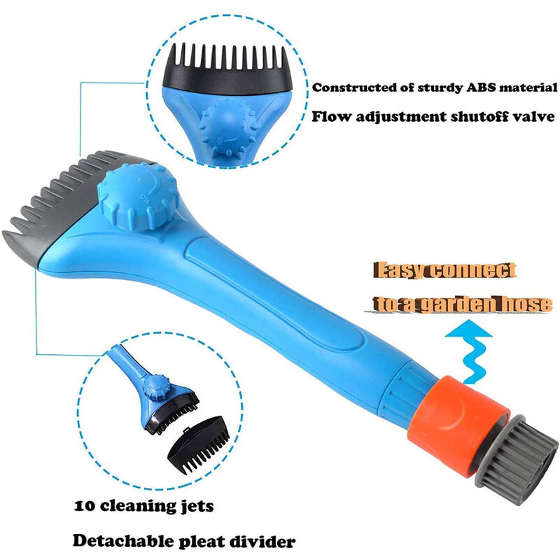 Brosse filtrante pour Nettoyage de Filtre, Efficace et Facile à Utiliser -  Transparent - pour Piscine,26.59.58cm