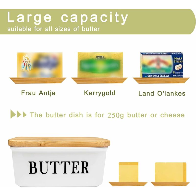 Récipient à beurre, boîte de rangement de beurre facile d'accès pour garder  la fraîcheur au quotidien pour le restaurant pour la cuisine pour la table  à(Couteau à beurre avec ceinture rouge) 