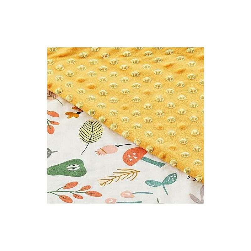 Couverture enveloppante couverture porte-bébé landau 90x90cm - toutes  saisons coton minky slumber bears kaki