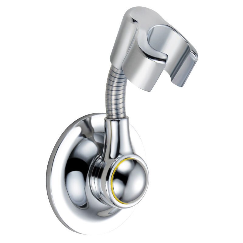 Support de pommeau de douche réglable en plaqué chrome pour flexible de  douche standard SUS304 Acier