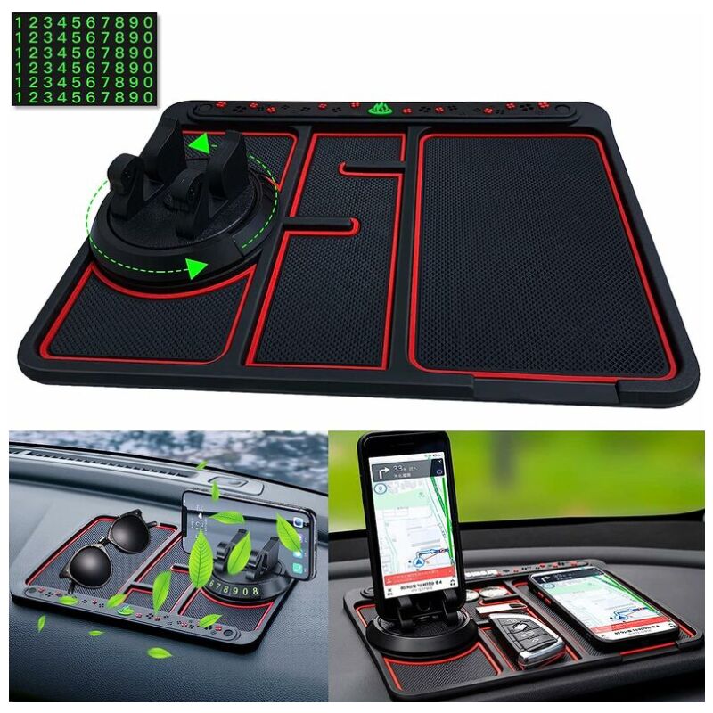 Support tapis antidérapant pour téléphone et objets dans la voiture –  Rangetou