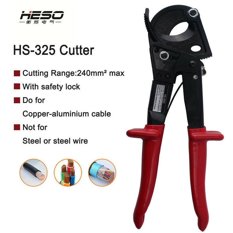 240mm Ratchet Cable Cutter Outil à main professionnel de coupe de