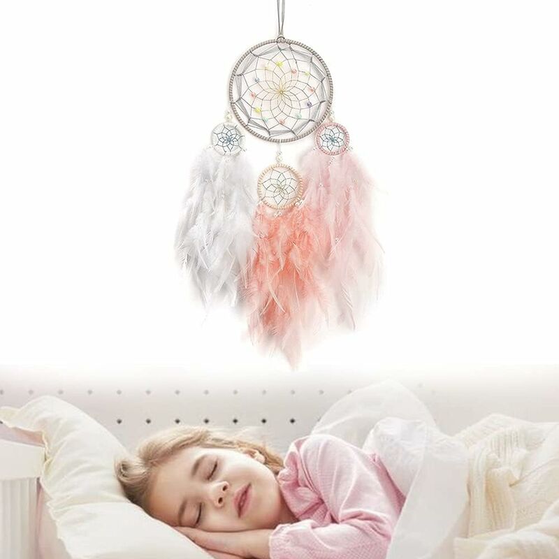 Acheter Attrape-rêves fait à la main pour fille, carillons éoliens  suspendus pour la maison, décoration de chambre à coucher pour enfants de  Style nordique