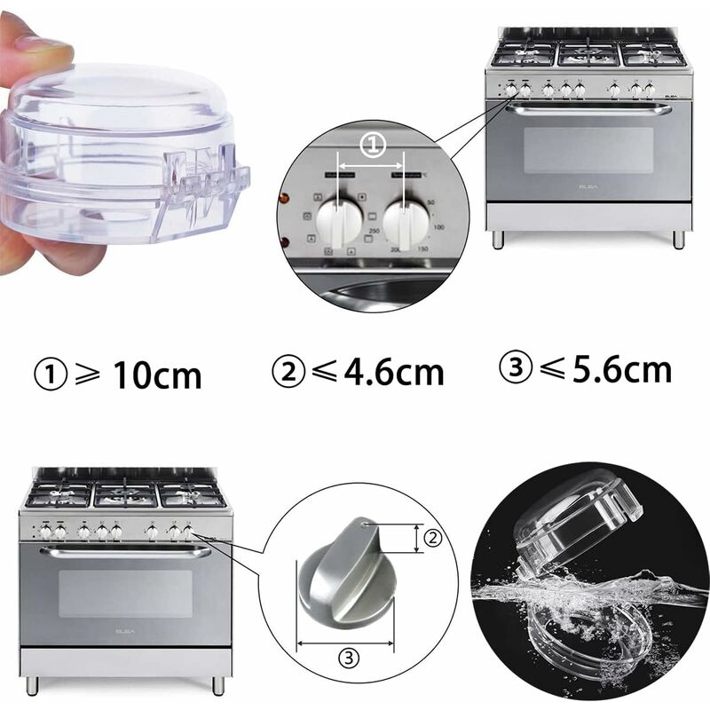 reer Protection pour boutons de cuisinière