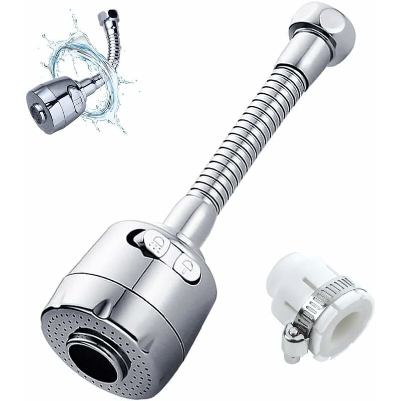 Blanc - Aérateur de robinet rotatif flexible pour HOKitchen, Tête de  pulvérisateur, Rallonge de robinet, Filt - Cdiscount Bricolage