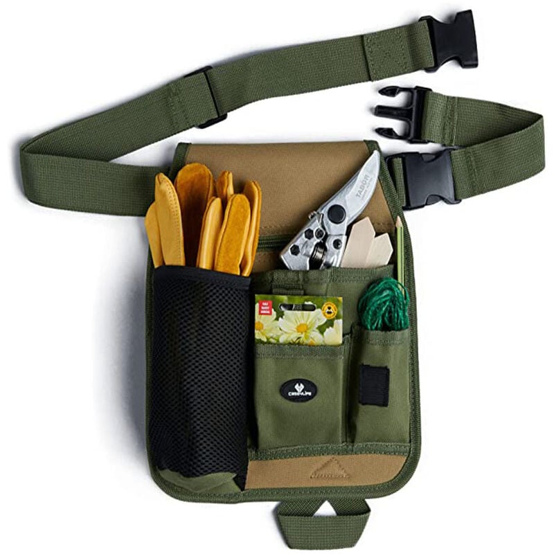 sacoche à outils en cuir avec ceinture - compartiments, poche à