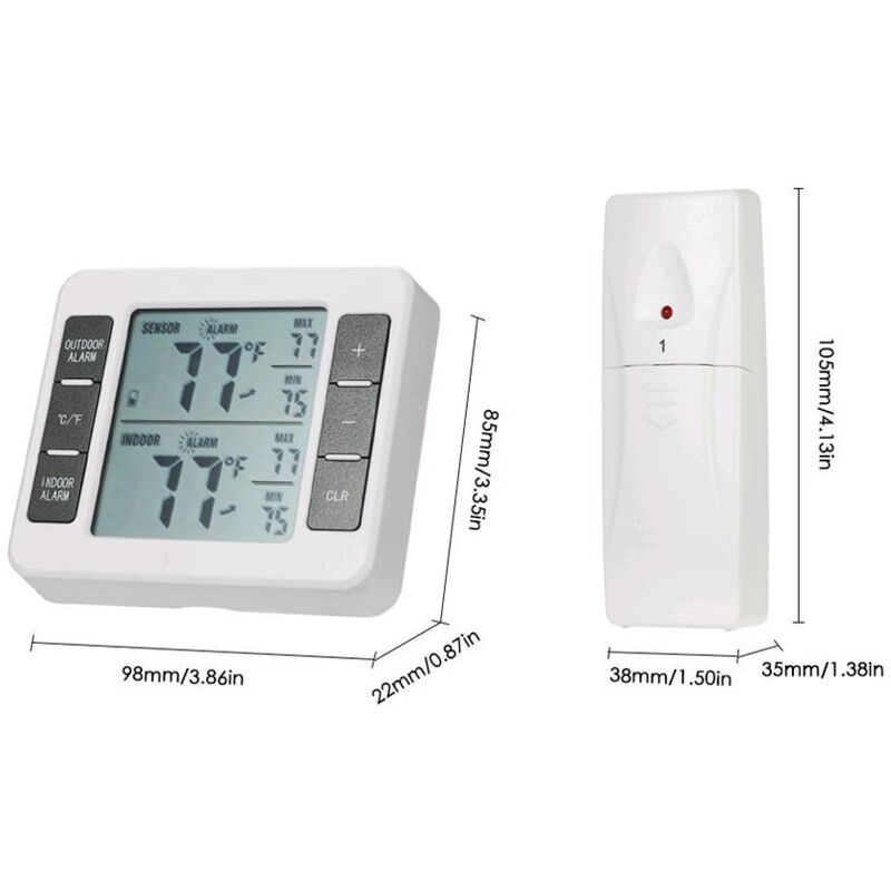 Lot de 2 WiFi Smart Thermomètre, mini capteur numérique de