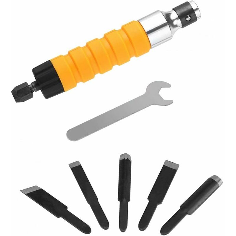 VEVOR Outils De Tournage En Carbure 5 pièces, Bois tournage Carbide,  Carbure Indexable, Porte-outil de tournage pour couper des rainures en  V/faire des courbes et des criques et tailler des lignes