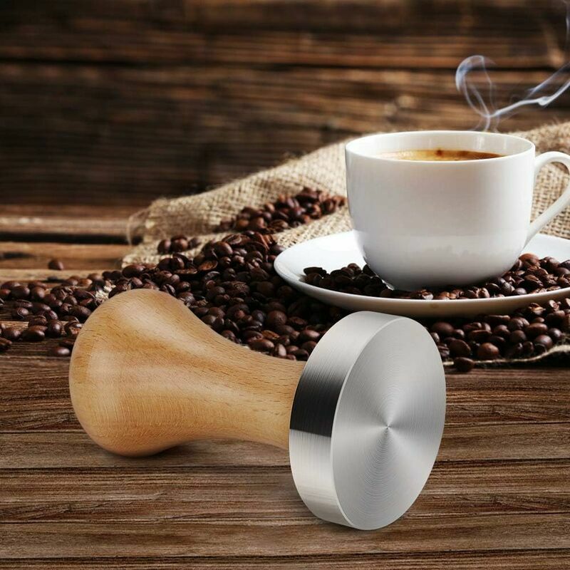 Espresso Tamper, Tasseur de café en acier inoxydable Presse à Café en Acier  Inoxydable Barista Espresso Tamper pour Machine à Café,51mm