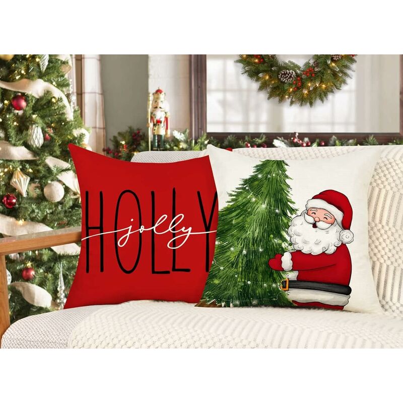 The Holiday Aisle® Housse de coussin d'extérieur pour sapin de