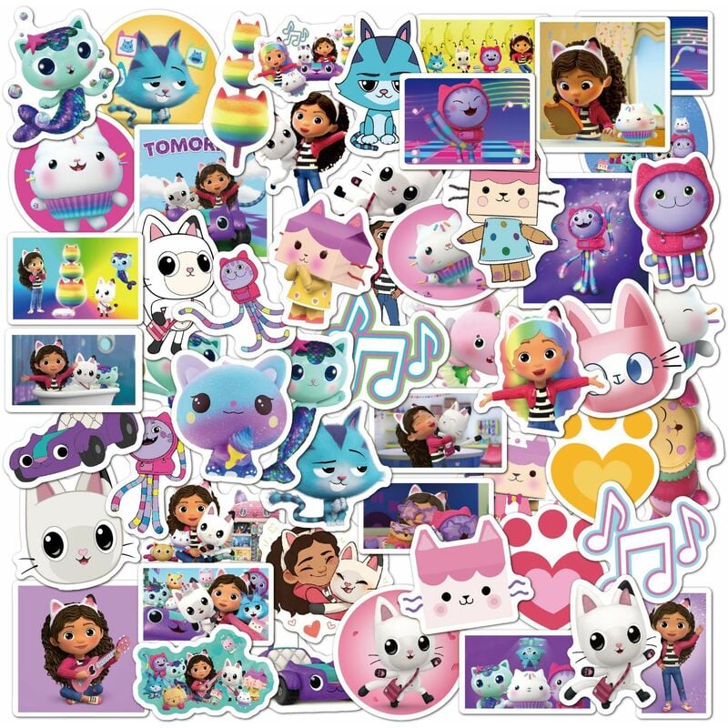 Sticker mural maison de poupée de Gabby Gabby et ses amis se sont