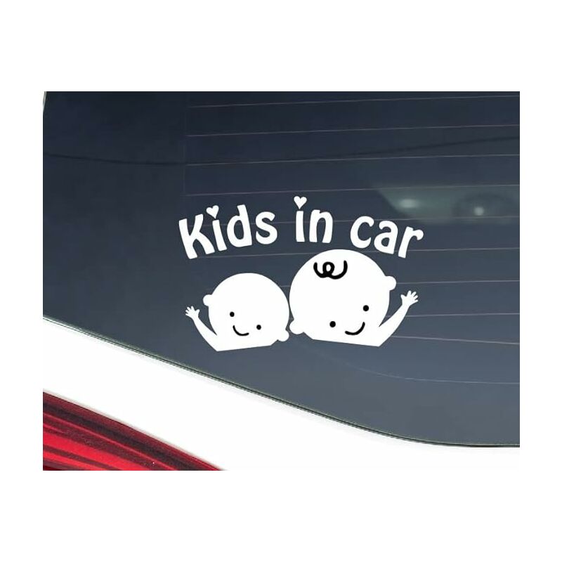 Autocollant de voiture de dessin animé drôle, bébé à bord, rétroviseur,  pare-chocs de fenêtre, mignon