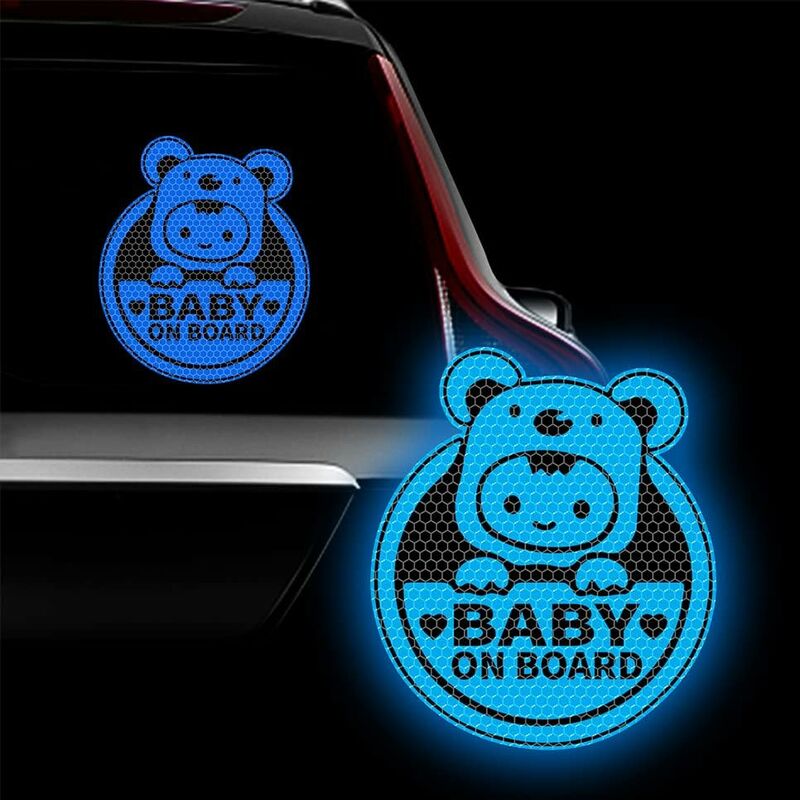 Autocollant bébé à bord Panneaux réfléchissants de voiture de véhicule  Autocollant autocollant pour le conducteur