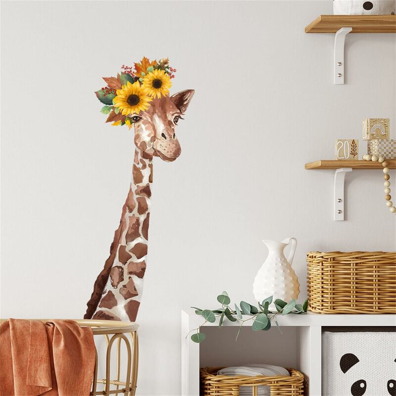 Porte-rouleau de cuisine en métal en forme de girafe Wild Life