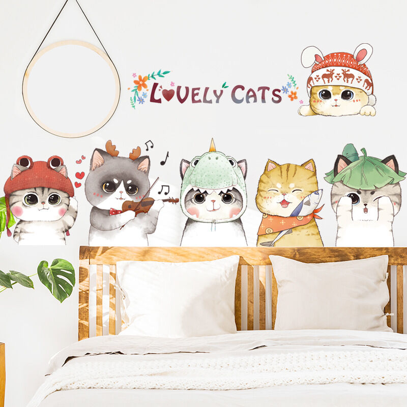 Tableau décoratif pour chambre d'enfant Coucou les animaux - déco murale