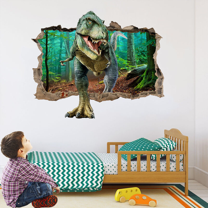 Stickers Muraux Dinosaure Autocollant Mural Plantes Herbe Arbres Deco Murale  Convient Pour Chambre Enfant Bebe Garcon Fille M[J3203] - Cdiscount Maison