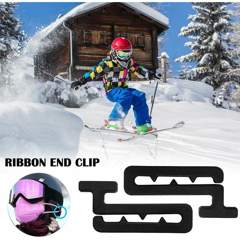 Clip Ski Masque Casque 8 Pièces Clips de Casque Porte-Masque Pour Crochet  Casque Patineur Casque