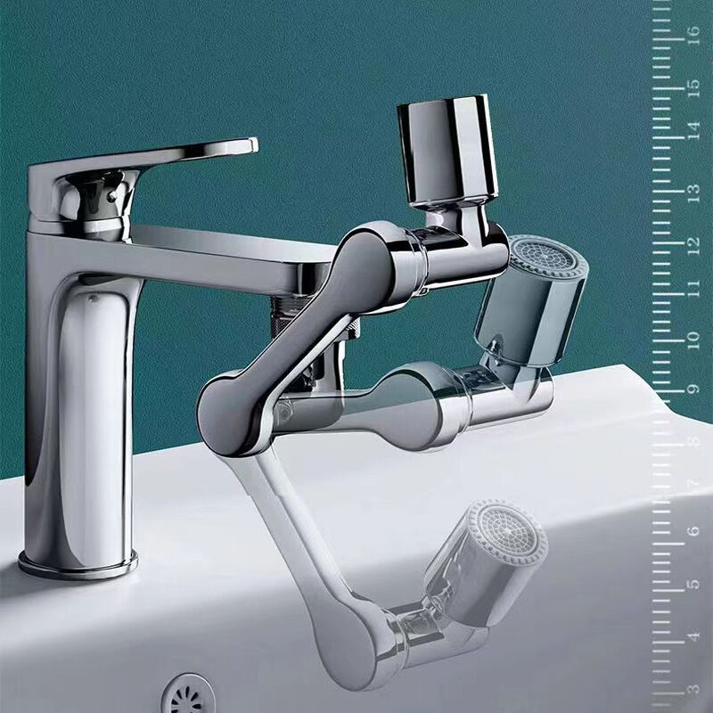 Rallonge de robinet d'évier pivotante avec rotation sur 3 axes, mais aussi  aérateur de robinet