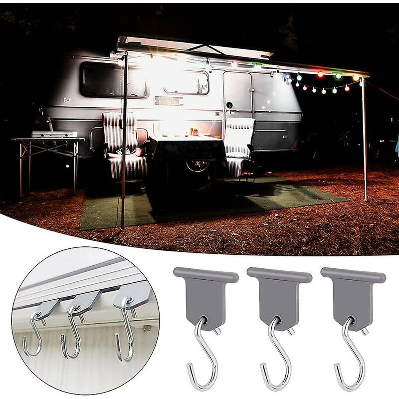 Starlight-15 Paires Auvent Crochets Campervan Rv Auvent Accessoires Crochets  En Forme De S Faciles À