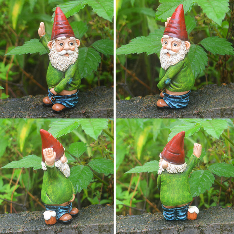 Gnome de jardin : nain de jardin, turquoise, 50 cm