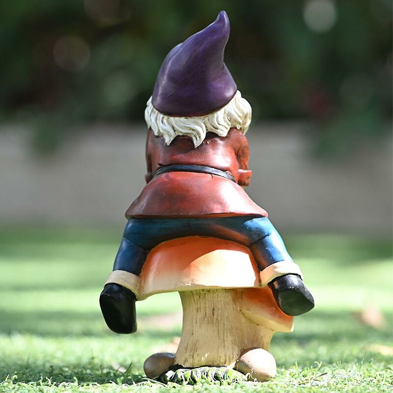 LTS FAFA Nain de Jardin Drôle Ensemble de Figurine de Jardin Nain de 17cm  Allongé sur