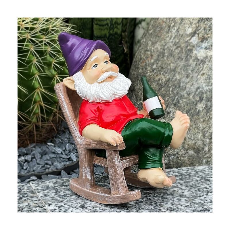 Gnomes de jardin drôle, jardinage grossier nouveauté inhabituelle cadeaux  pour femmes hommes drôle ornements de jardin extérieur inhabituel