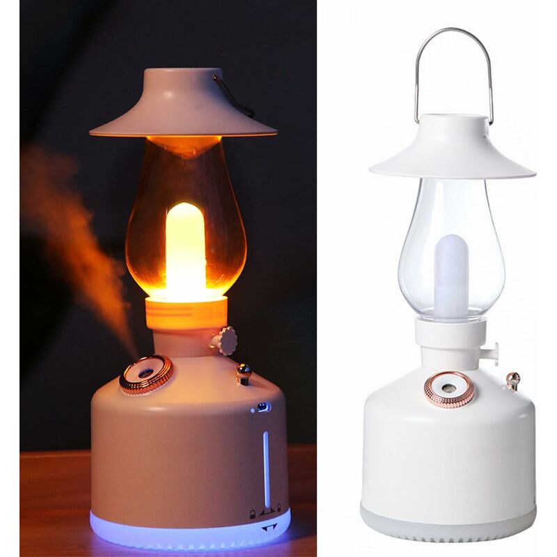 Acheter Diffuseur d'arôme volcanique, lampe à huile essentielle,  humidificateur d'air Portable USB de 130ml avec veilleuse à flamme de 6  couleurs