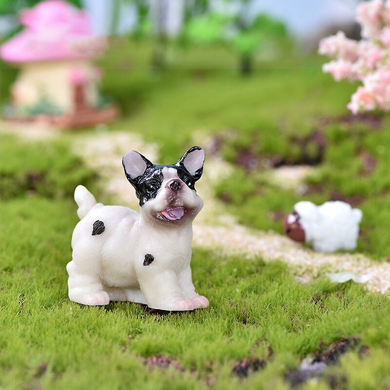 Chat miniature en résine, modèle animal chaton micro paysage