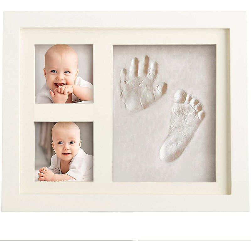 Acheter Kit d'empreintes de mains et de pieds de bébé, cadre photo  imprimé à la main en argile pour cadre souvenir de nouveau-né