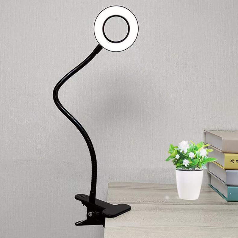 Wilit - 5W lampe de bureau LED, lampe de chevet avec écran dimmable, lampe  de table avec réveil, calendrier, affichage de la température, 3 niveaux de  luminosité, contrôle tactile, noir [Classe énergétique