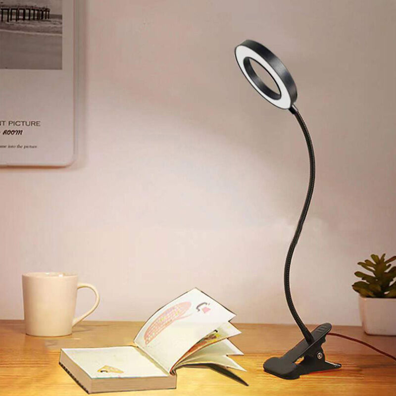 WILIT U2 Lampe led de bureau avec afficheur, réveil, noire cuir