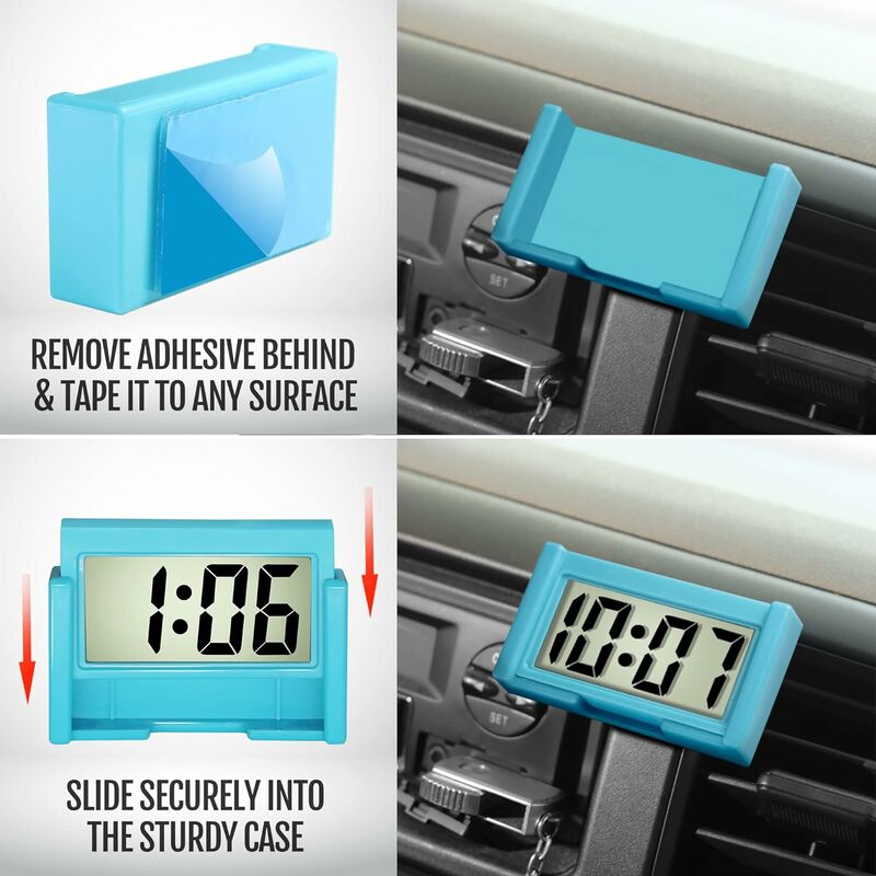 marque generique - Horloge numérique tableau de bord voiture