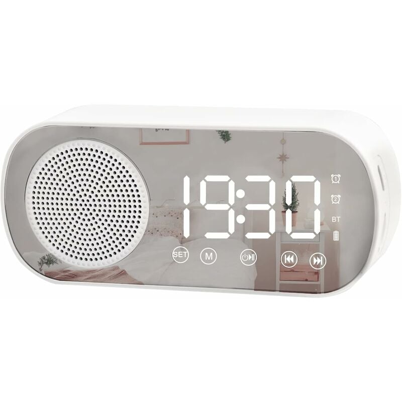 Horloge,Mini horloge numérique numérique lumineuse silencieuse, réveil avec  veilleuse, meilleur cadeau pour enfants - Type BK