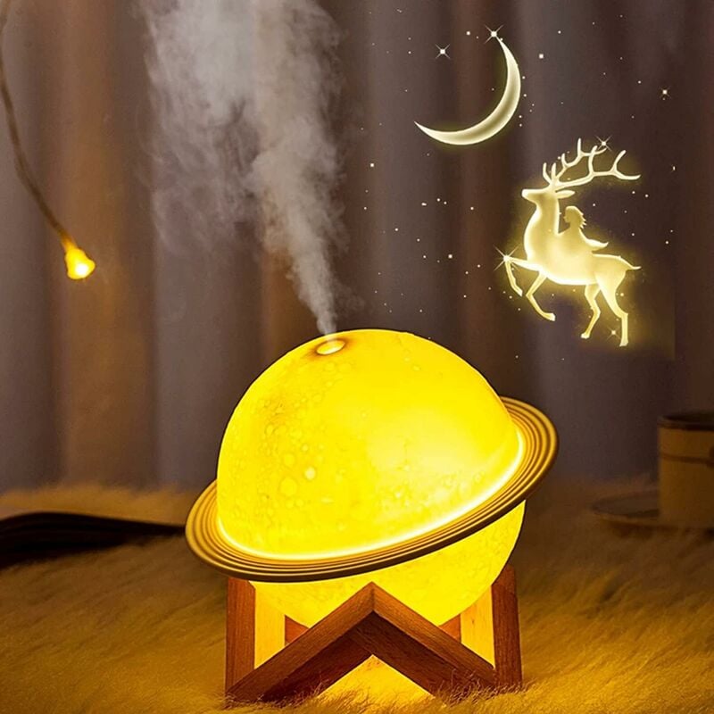 Champignon Pluie Air Humidificateur Coloré Night Light Mini Aroma