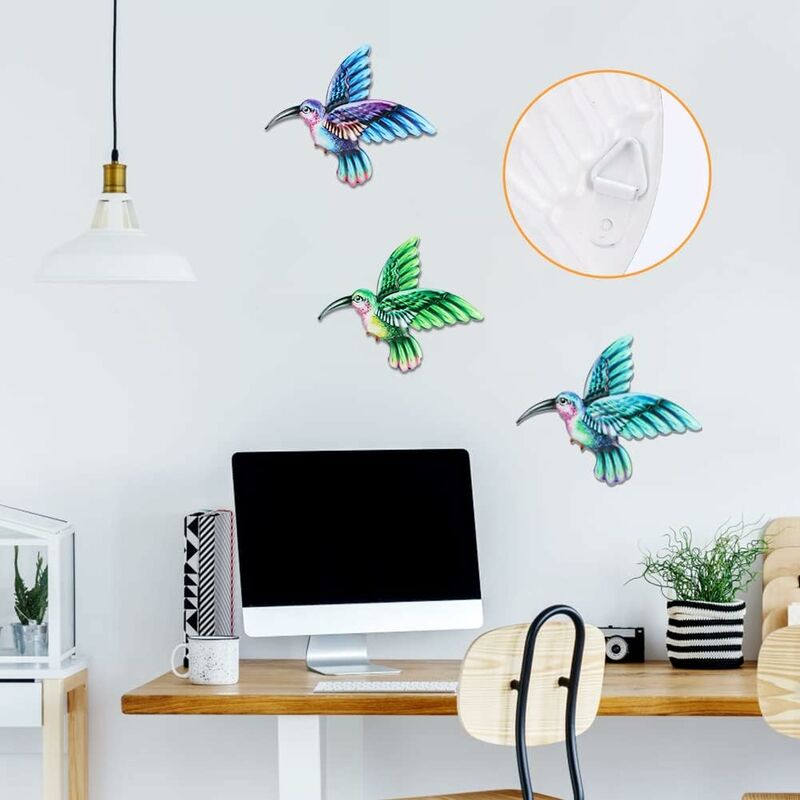 1 Pièce Colibri Décoratif En Métal À Suspendre Mur Artisanat - Temu Belgium