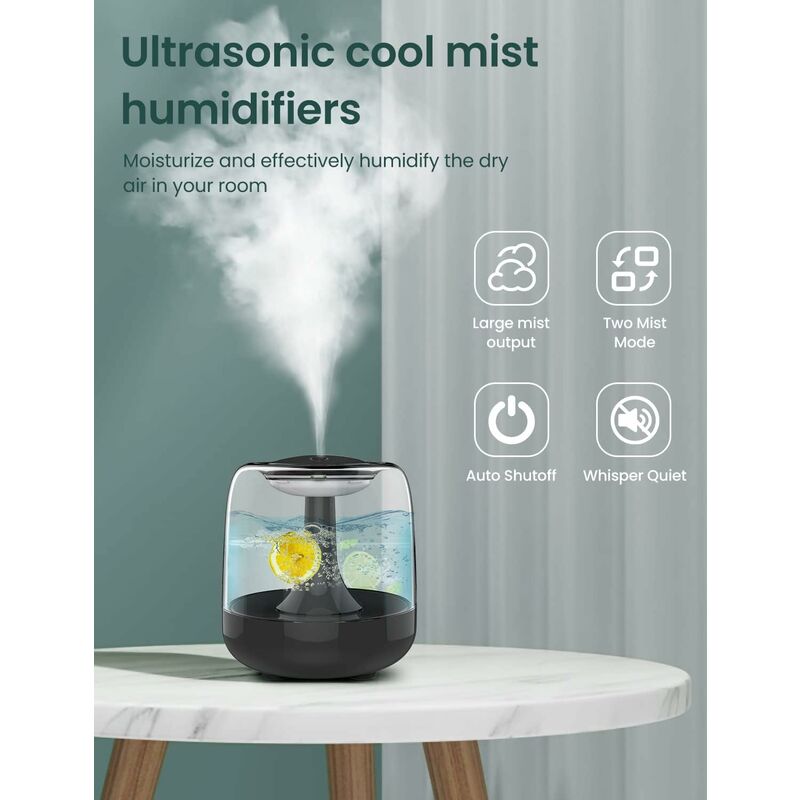 Besty  Humidificateur d'Air, USB pour Auto Maison Bureau